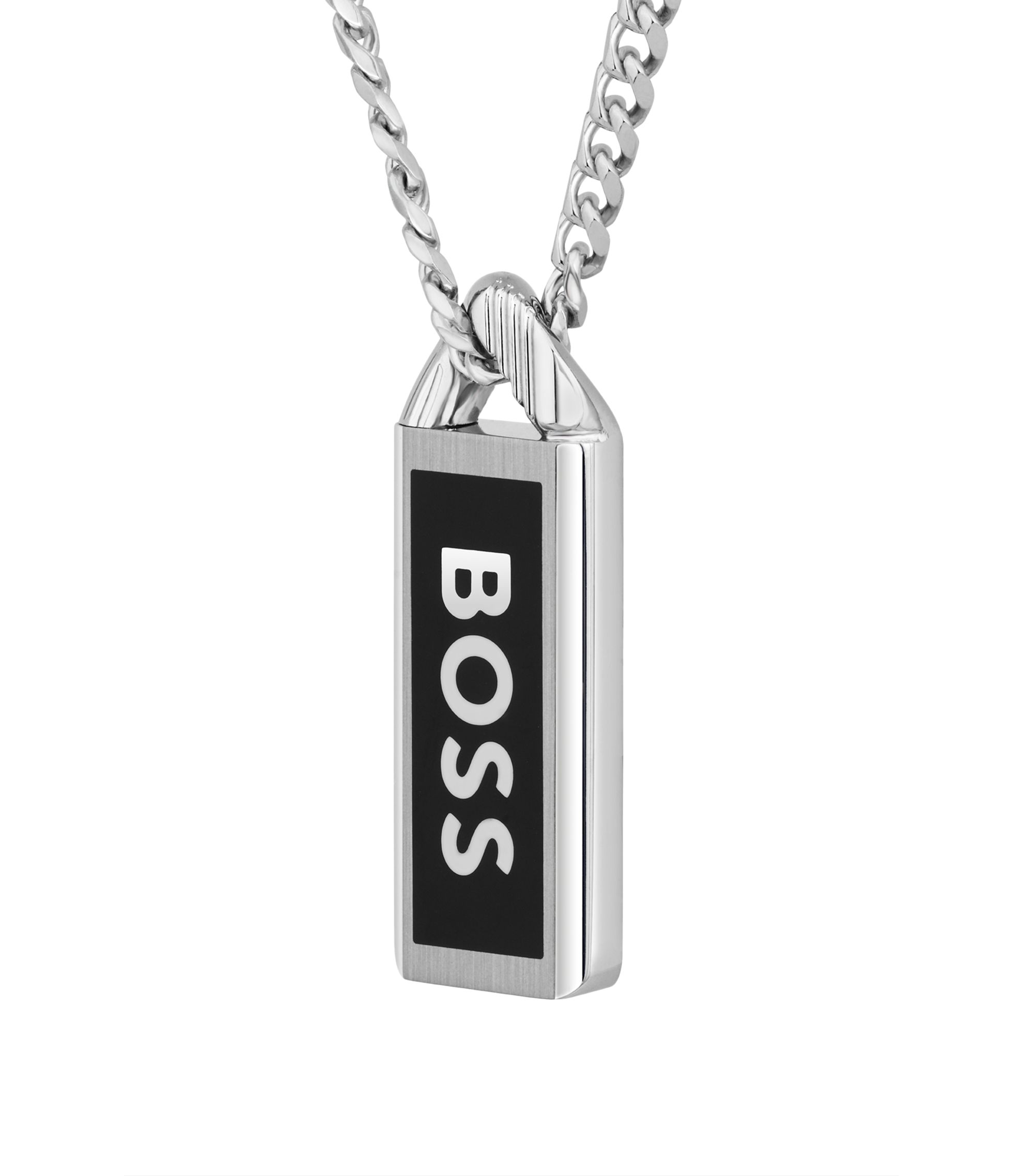 BOSS - ネックレス ロゴプレート - シルバートーン