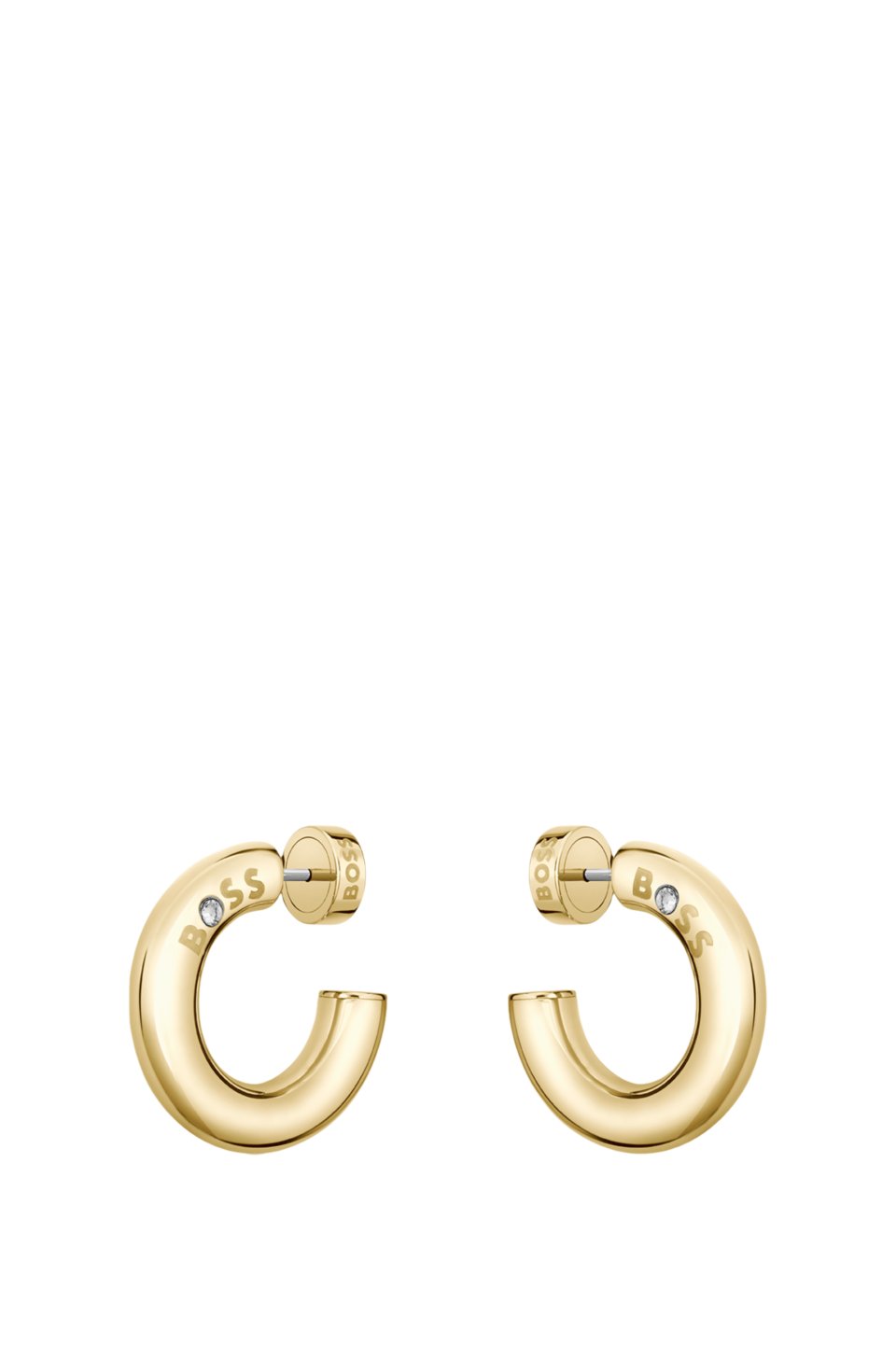 Gold-tone hoop earrings