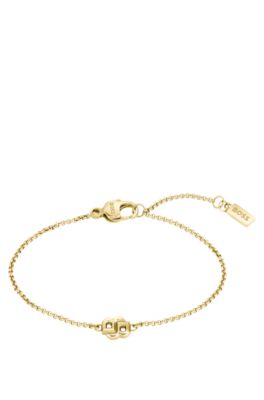 Gold-tone chain bracelet with Double B monogram, Gold tone