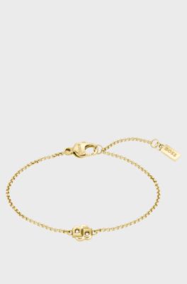 Gold-tone chain bracelet with Double B monogram, Gold tone