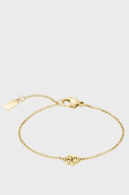 Gold-tone chain bracelet with Double B monogram, Gold tone