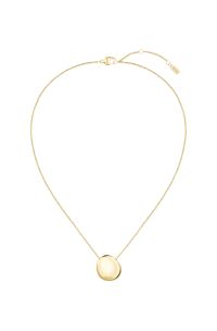 Goudkleurige ketting met hanger in kiezelstijl, Goudkleurig