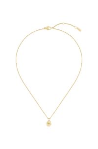 Gold-tone necklace with Double B monogram pendant, Gold tone