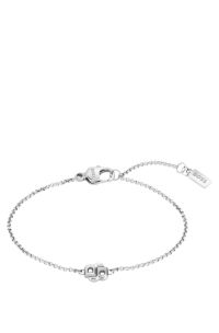 Silver-tone bracelet with Double B monogram, Silver tone