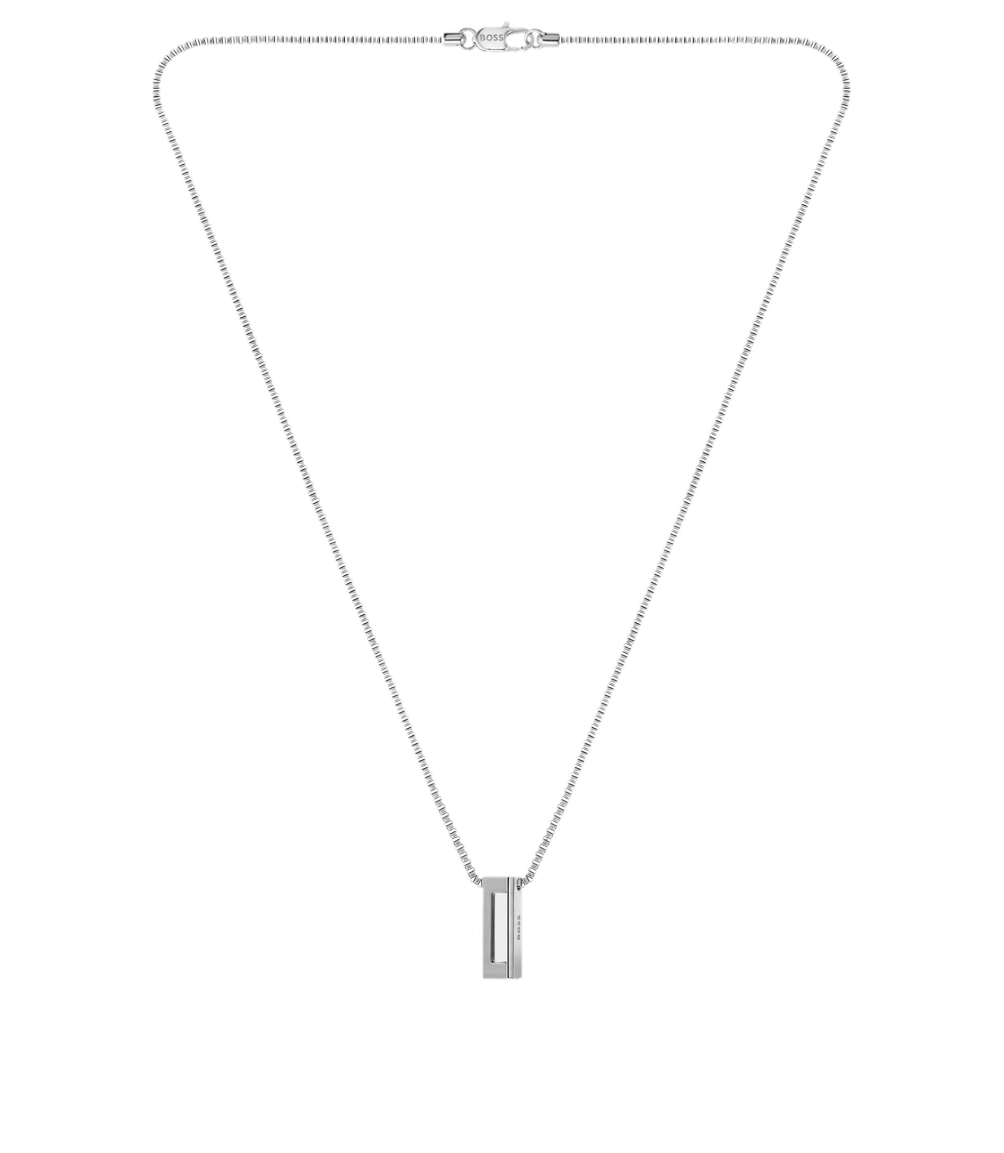 Halskette mit gebürstetem und poliertem Finish