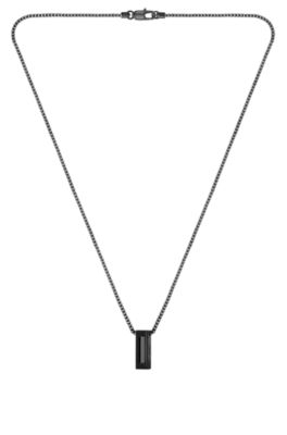 브러시드 및 폴리시드 네크리스, 블랙