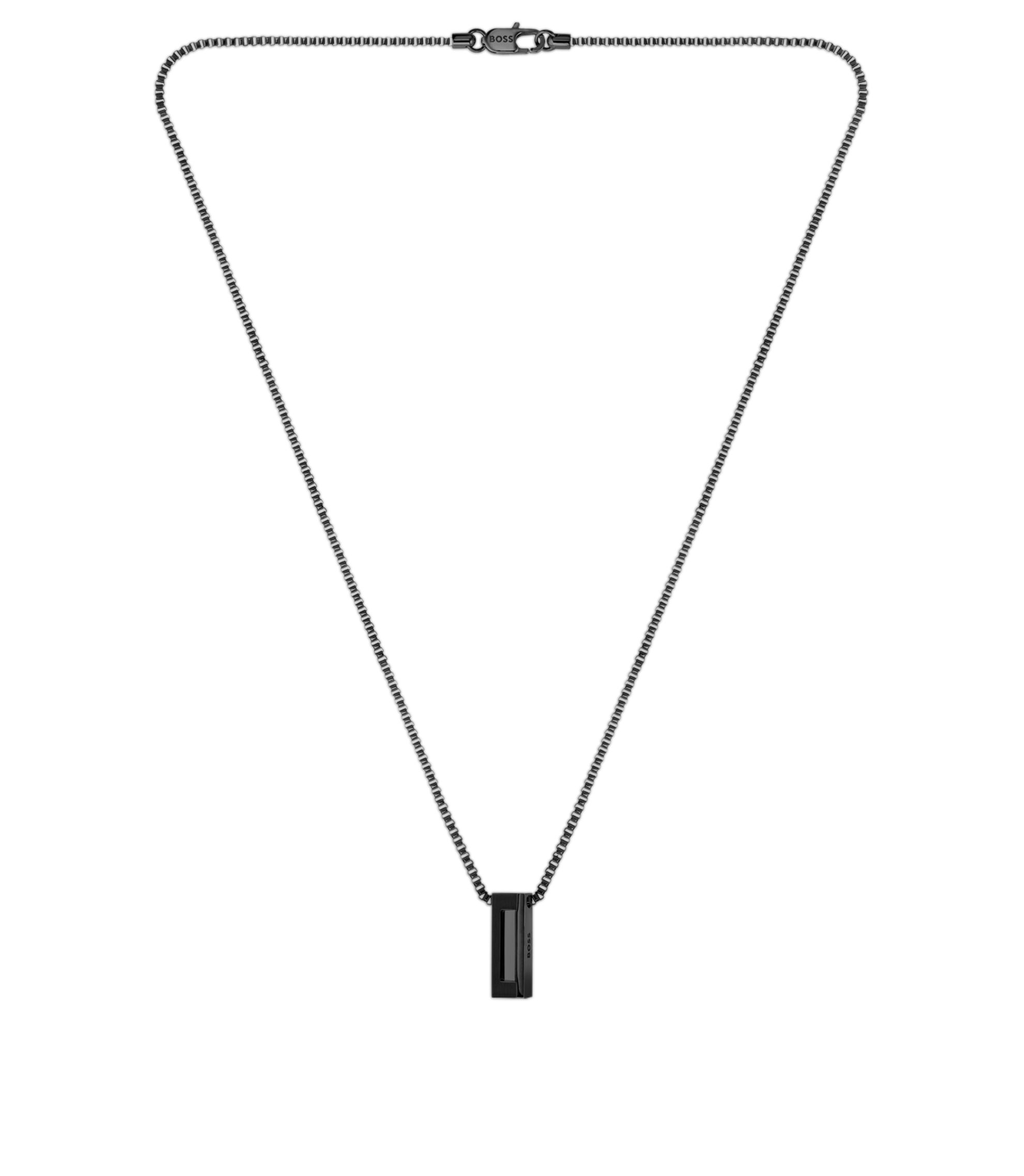 Halskette mit gebürstetem und poliertem Finish