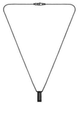 Brushed and polished necklace