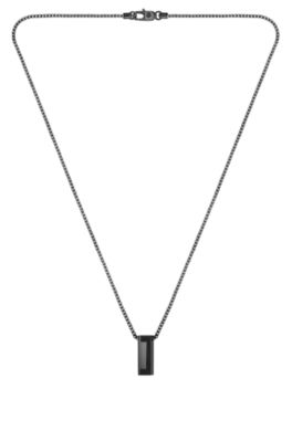 브러시드 및 폴리시드 네크리스, 블랙