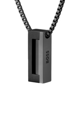 브러시드 및 폴리시드 네크리스, 블랙