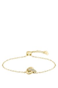 Gold-tone bracelet with intertwined rings, Gold tone