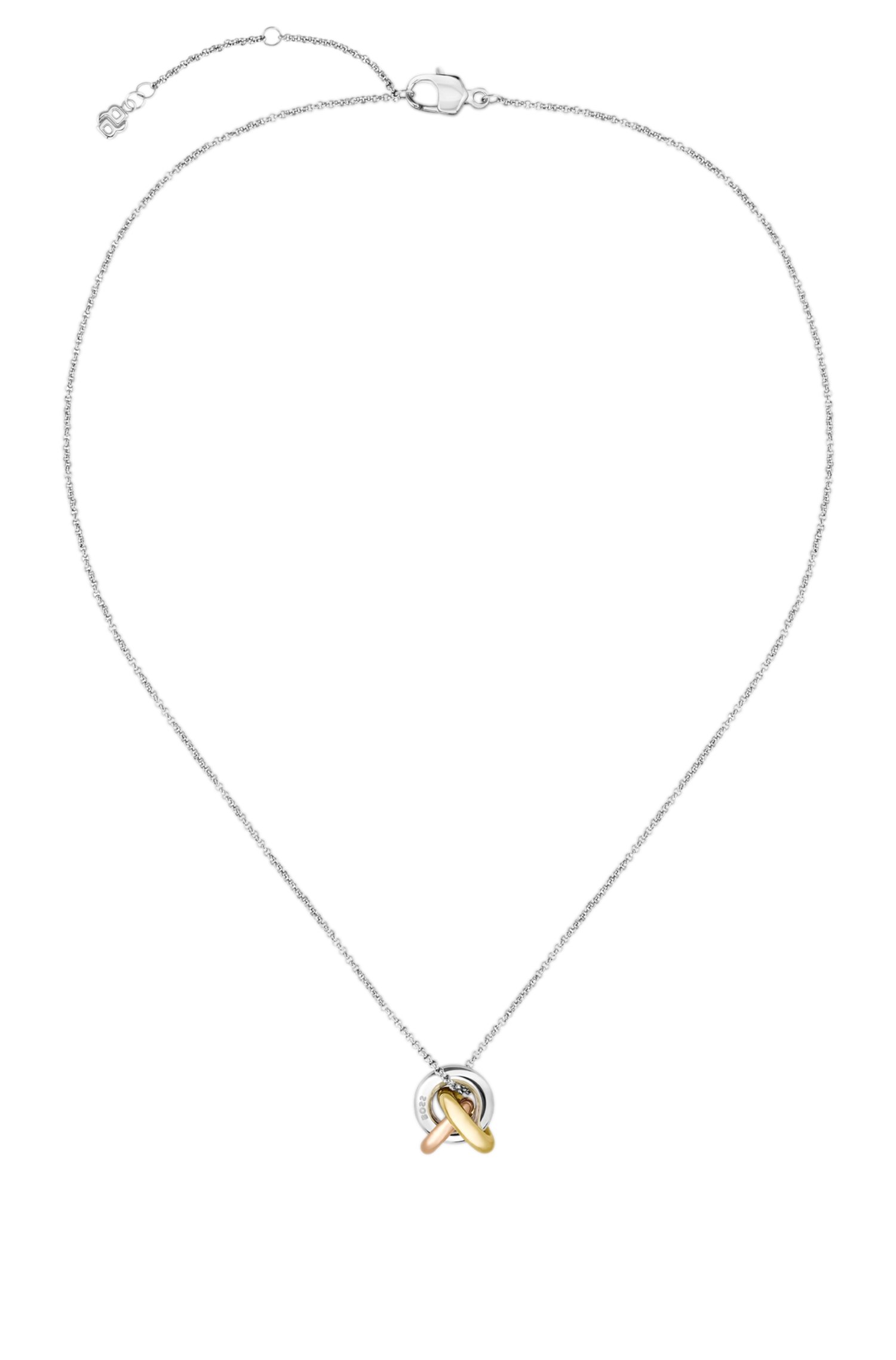 Boss Three-tone necklace with knot design halsband dam – bild 2