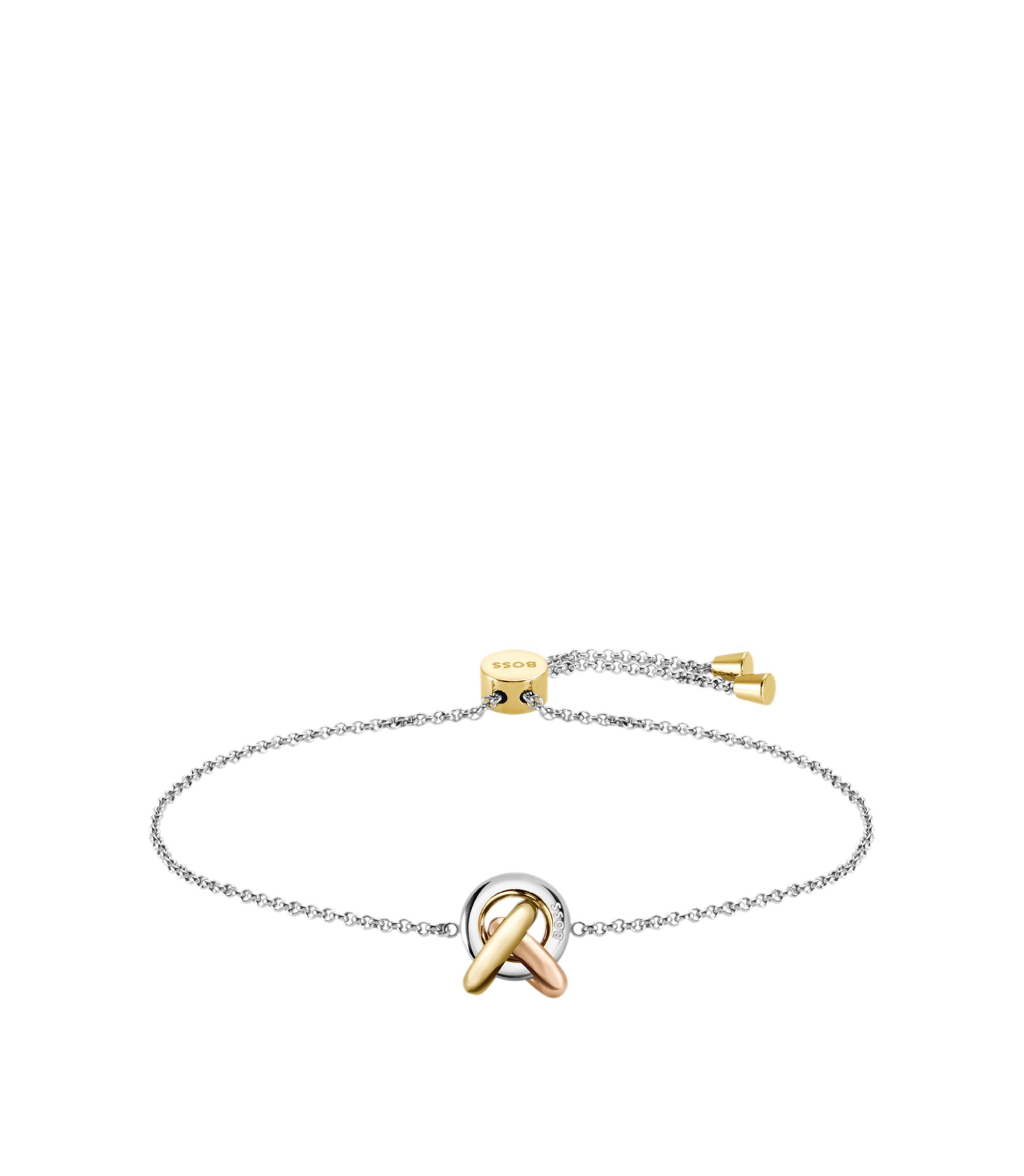 Dreifarbiges Armband im Knoten-Design