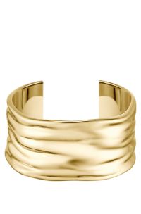 Brazalete dorado con diseño ondulado, Tono dorado