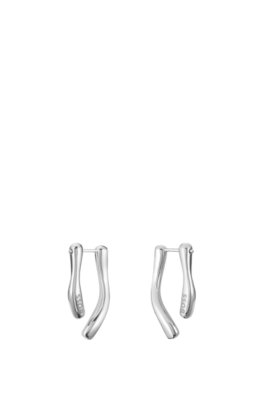 Boss Silver-tone earrings with crystal embellishments örhängen dam – bild 2