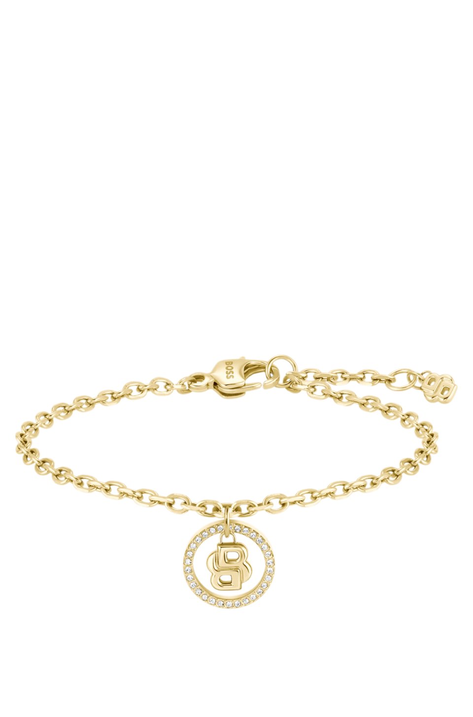 Gold-tone monogram bracelet