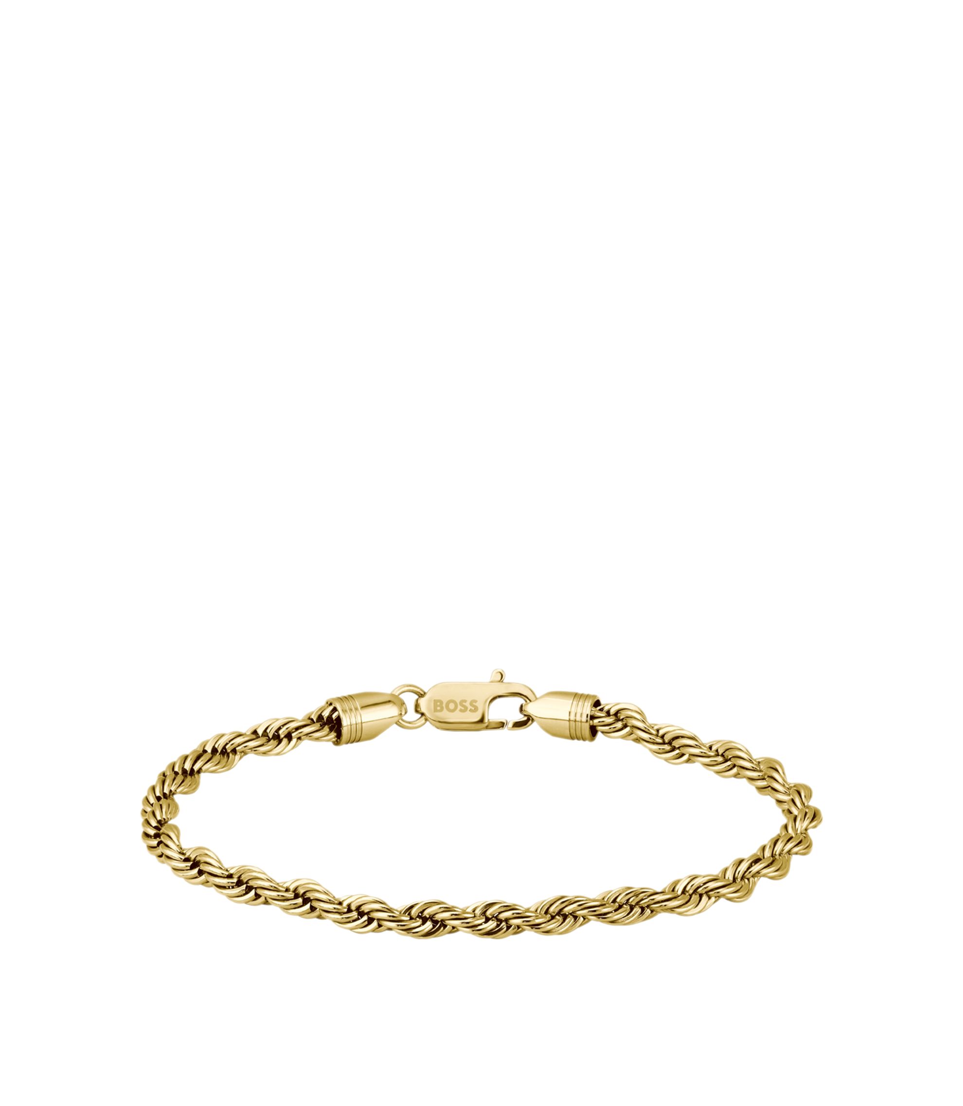Goldfarbenes Armband mit Kordelkette