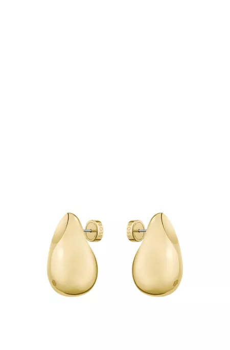 Gold-tone earrings with drop design