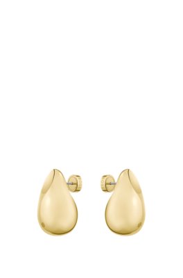 Gold-tone earrings with drop design