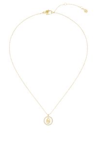 Collier dor&eacute; avec pendentif monogramm&eacute; Double B, Couleur dor&eacute;e