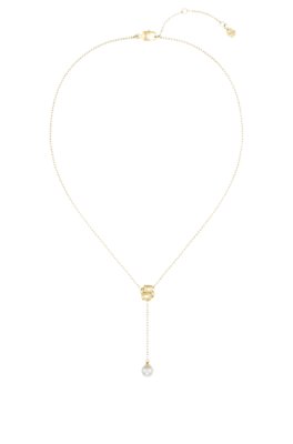 Gold-tone necklace with Double B monogram