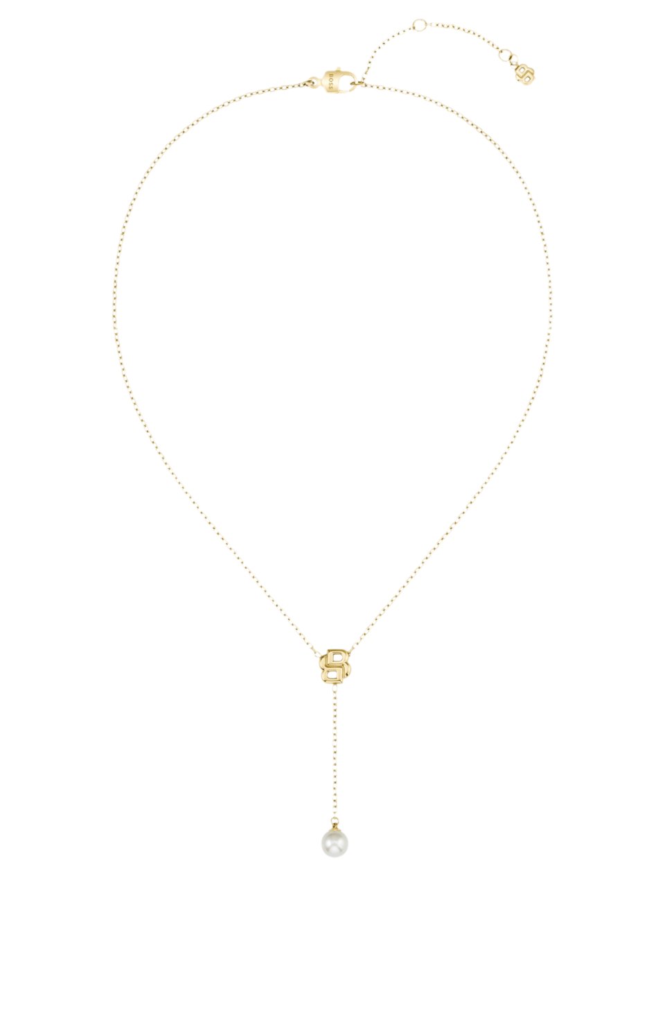 Gold-tone necklace with Double B monogram