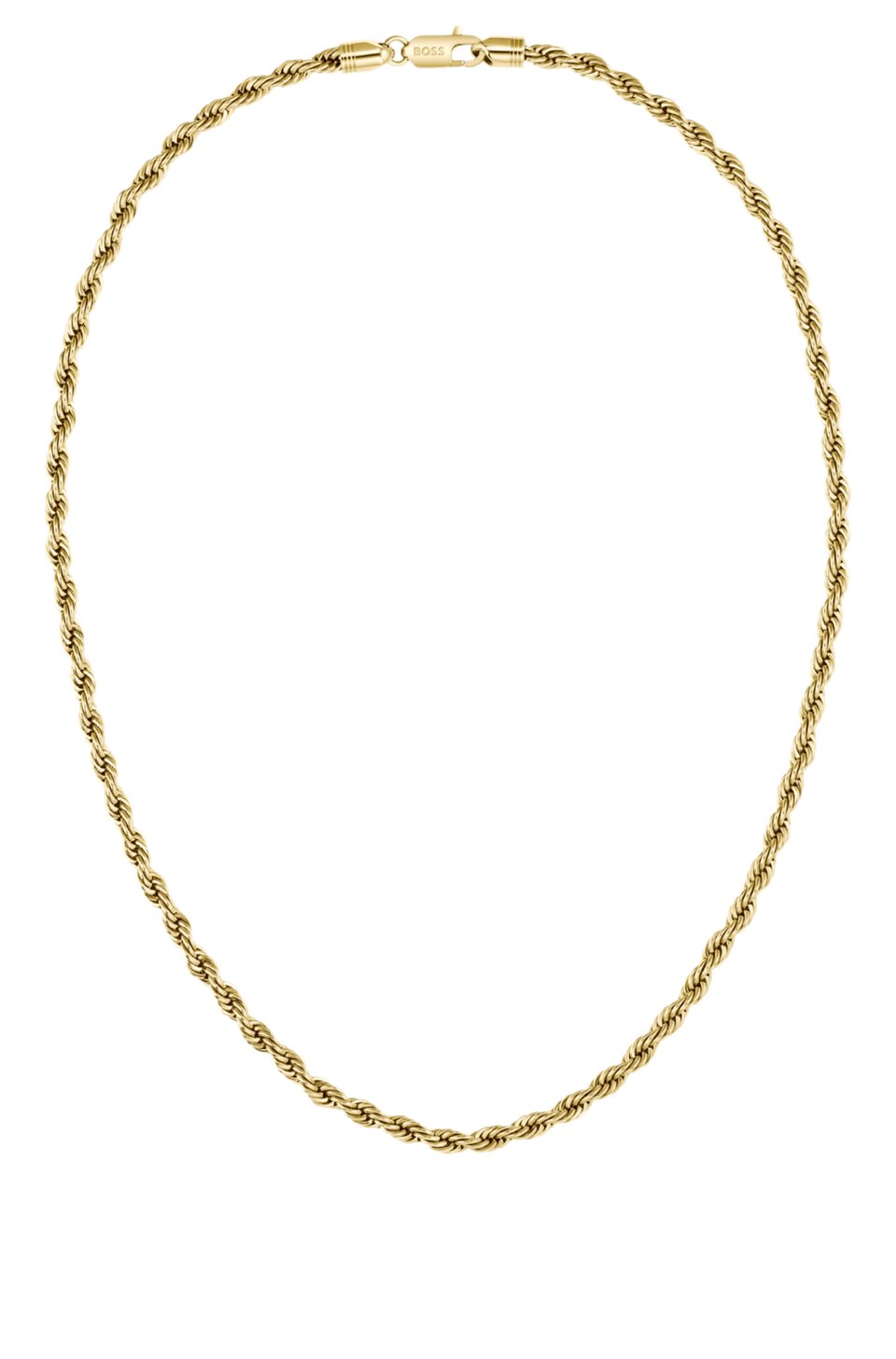 Gold-tone necklace with rope-style chain