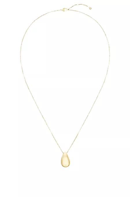 Gold-tone necklace with drop pendant