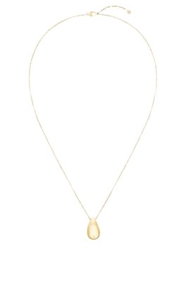 Gold-tone necklace with drop pendant
