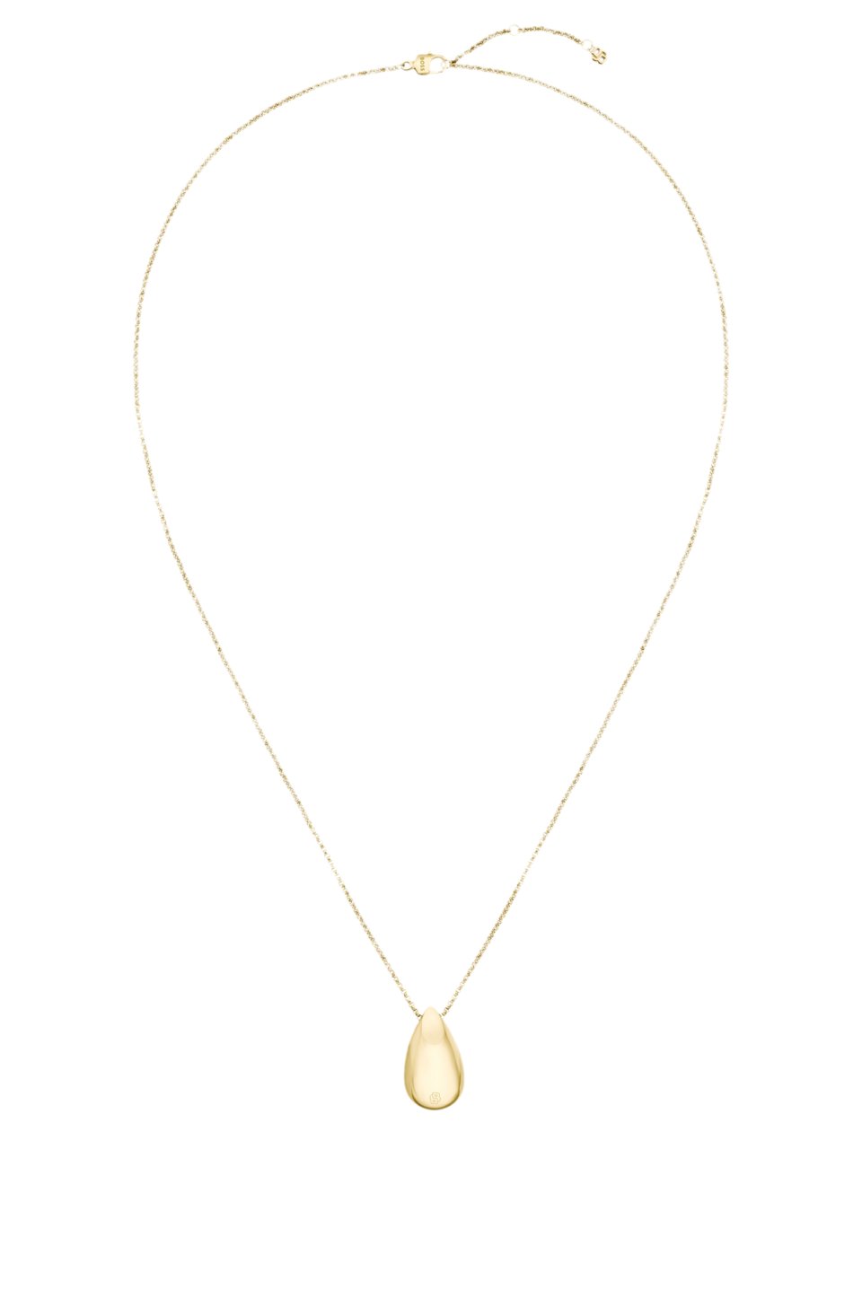 Gold-tone necklace with drop pendant