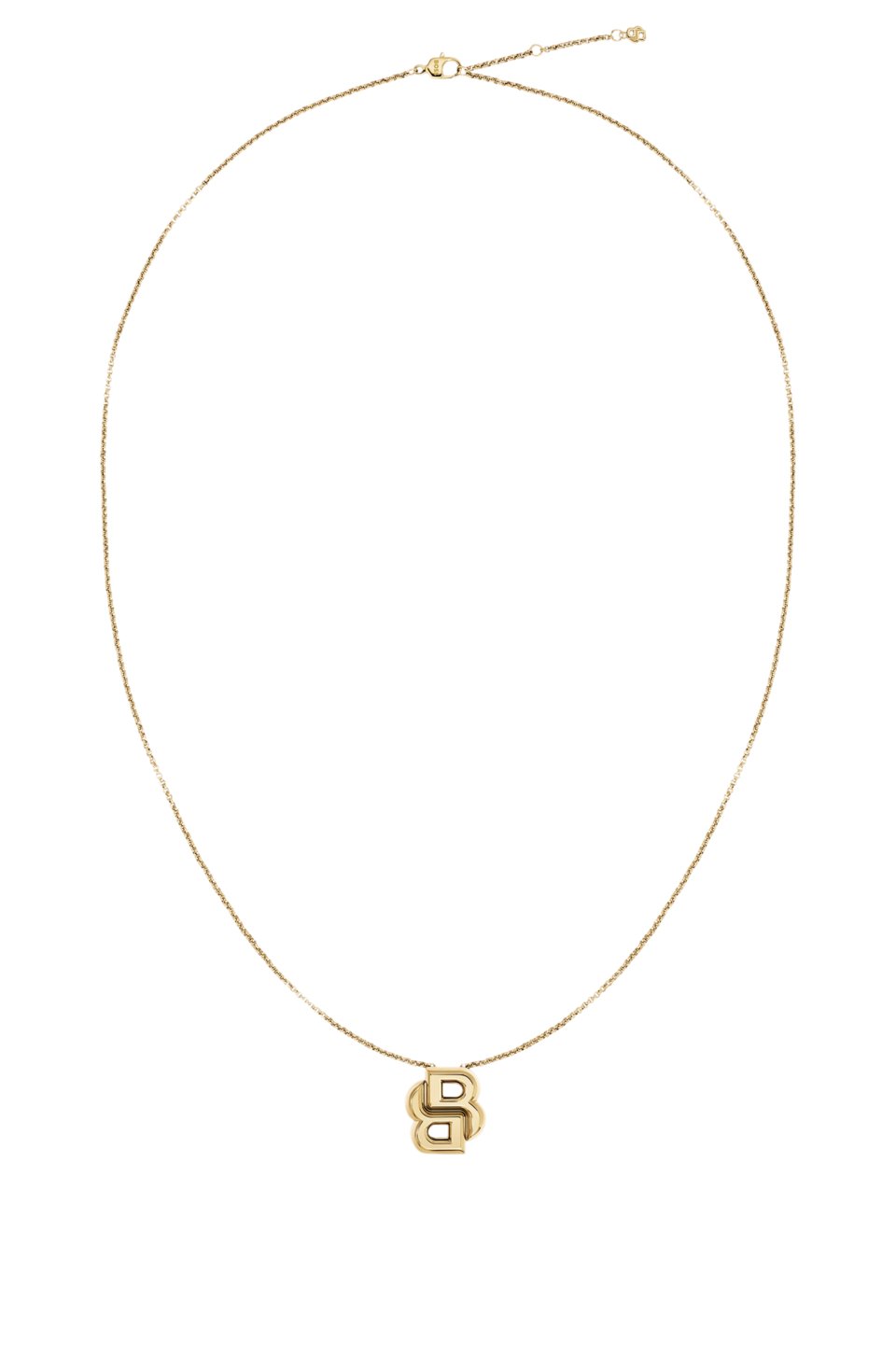 Light-yellow-gold-tone necklace with Double-B-monogram
