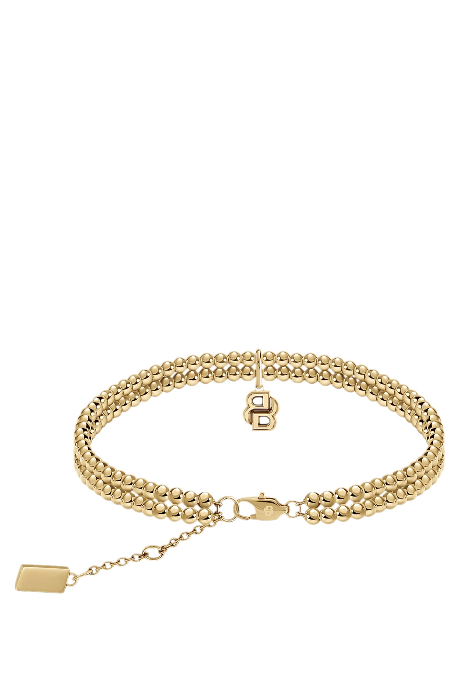 Boss Double-row bracelet in a light-yellow-gold tone armband dam – bild 2