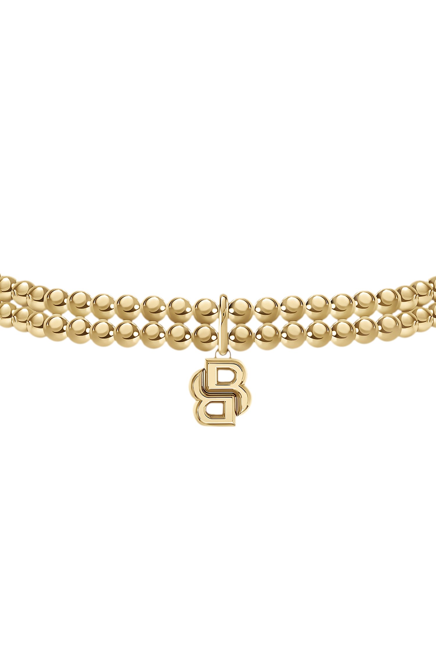Boss Double-row bracelet in a light-yellow-gold tone armband dam – bild 3
