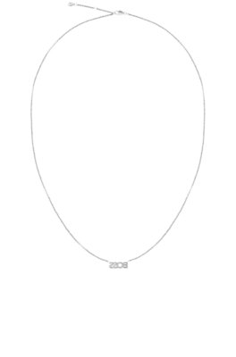 Boss Logo necklace in stainless steel halsband dam – bild 2