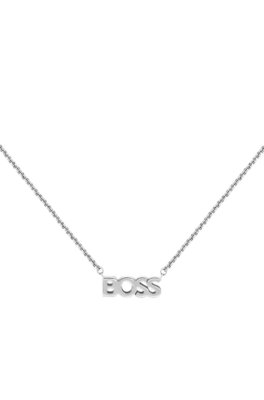 Boss Logo necklace in stainless steel halsband dam – bild 3