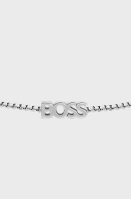Sleek bracelet for day-to-evening wear, Silver tone
