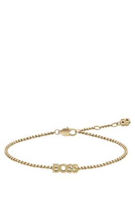 Sophisticated bracelet for day-to-evening wear, Gold tone