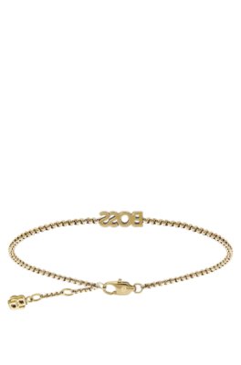 Boss Logo bracelet in a light-yellow-gold tone armband dam – bild 2