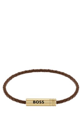 Men's bracelet for smart and casual wear, Brown