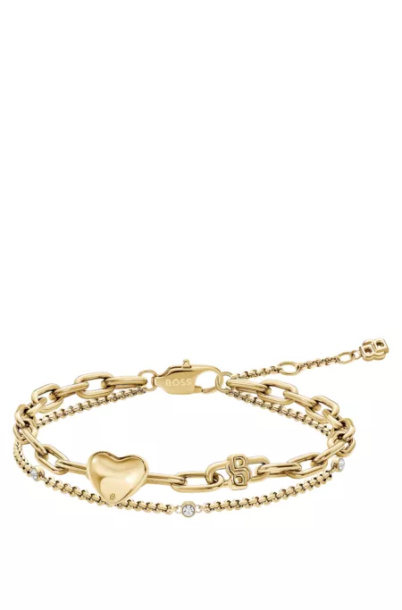 Bracelet soigneusement confectionné avec détails logotés