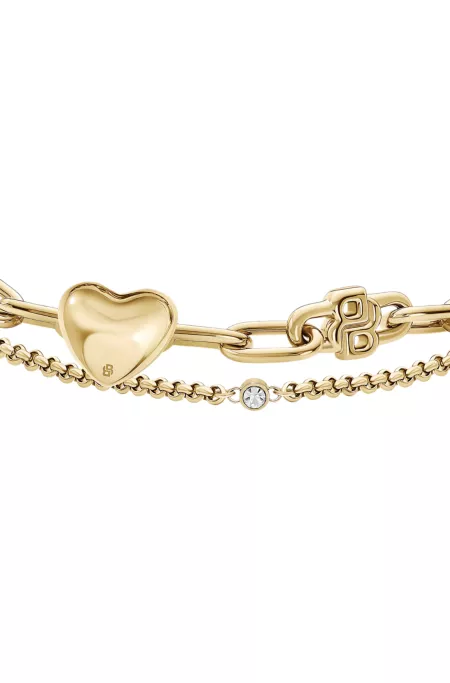 Bracelet soigneusement confectionné avec détails logotés