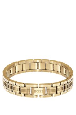 Contemporary bracelet for effortless style, Gold tone