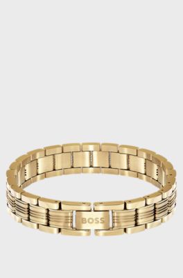Contemporary bracelet for effortless style, Gold tone