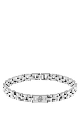 Stainless-steel cuff with Double B monogram