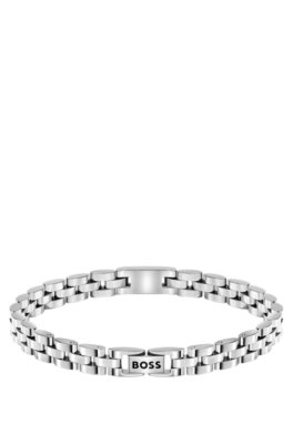 Boss Stainless-steel cuff with Double B monogram armband herr – bild 3
