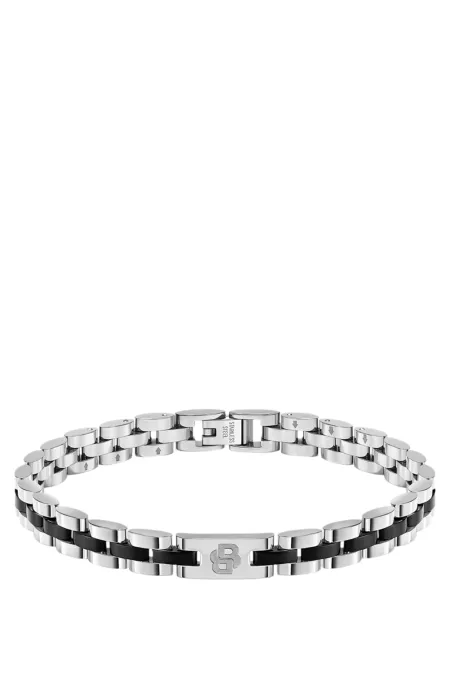 Bracelet à monogramme Double B avec finitions noires