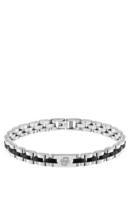 Double-B-monogram cuff with black trims
