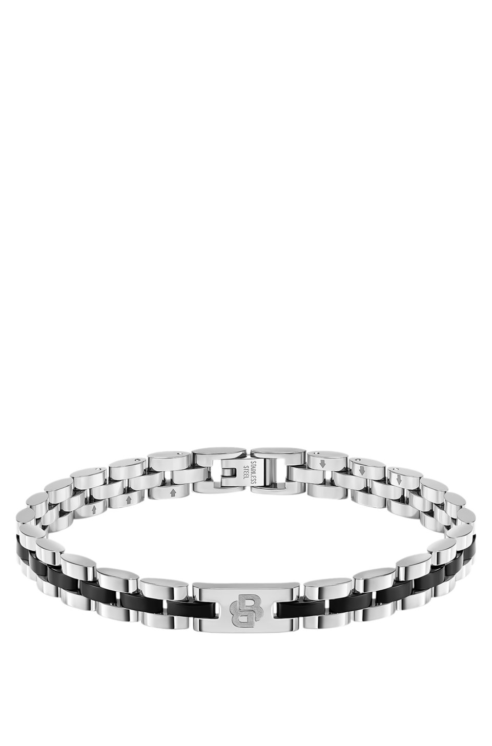 Double-B-monogram cuff with black trims