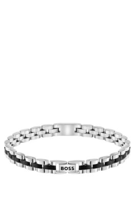 Boss Double-B-monogram cuff with black trims armband herr – bild 3