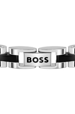 Boss Double-B-monogram cuff with black trims armband herr – bild 2